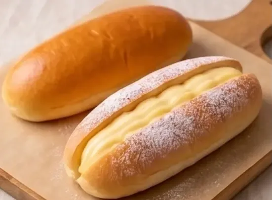 蓮パン工房 クリームコッペ